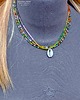 chokery Naszyjnik w stylu boho podwójny w tonacji turmalinowej prezent handmade 9