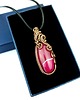 wisiory Wisiorek z różowym agatem  wire wrapping 1