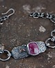 bransoletki wire wrapping Rubin, złoto 3
