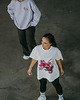t-shirt damskie T-shirt oversize Teddyland biała 1