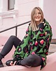 bluza z kapturem damska Bluza oversize Nina zielona pantera 3