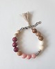 bransoletki z kamieni naturalnych Bransoletka BOHO ART jadeit, jaspis, bordo, krem, łosoś, brąz 3