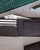 portfele męskie Brązowy Minimalistyczny Portfel Męski Slim Wallet Skóra Licowa SH-3165 3