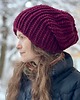 czapki damskie Zimowa czapka z wełny owczej i alpaki Lumi  bordowa 1