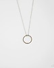 naszyjniki - inne Rhodium Plated Circle Necklace 4