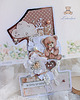 kartki scrapbooking Kartka cyferka na roczek "Waiting For You" GOTOWA 1