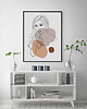 plakaty Plakat KOBIETA kontur abstrakcja linie 0480 2