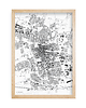 plakaty Mapa Łodzi,  Plakat Łódź,  Mapy miast 1