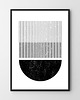 plakaty Zestaw plakatów geometrycznych - black lines 2