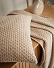 kocyki, kołderki, pościel dla dzieci 100% wełna merino- Zestaw kocyk 100x135 + poszewka na poduszkę 40x40 - beżowy 4