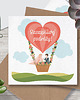 kartki okolicznościowe - wydruki Kartka na ślub"Szczęśliwej podróży!" 3