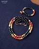 bransoletki - inne Bajecznie kolorowa bransoletka Boho ze szklanych pereł prezent  handmade 9