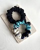 gumki do włosów 2 jedwabne gumki scrunchies Ivess & Black Silk 1