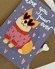 kartki okolicznościowe - wydruki Kartka walentynkowa "Corgi" 3