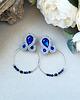 kolczyki soutache Kolczyki koła z Turmalinem 1