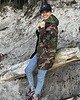 kurtki damskie Płaszcz damski softshell, Moro 2