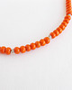 korale Orange lekki naszyjnik lniany 2