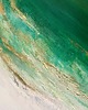 obrazy Abstrakcja  "Emerald"  80x120 cm- zielony obraz abstrakcyjny do salonu 4