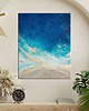 obrazy Granatowy obraz abstrakcyjny - obraz ze złotem Maldives IX 40x50 cm 8