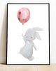 plakaty Plakaty Królik Różowy, Plakaty Na Ścianę Dla Dzieci 3 szt 3
