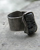 pierścionki - różne Roman Ancient Ring ;) obsydian śnieżny 1