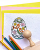 ozdoby wielkanocne PISANKA wielkanocna stempel drewniany XL 1