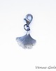 biżuteria różna Charm- Miłorząb mini szary 1