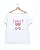 t-shirt damskie Dzik jest dziki Biały Oversize 1