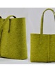torby na ramię Duża Torebka - Minimalistyczna -Limonkowa 1