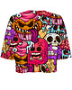 t-shirt damskie DR.CROW T-shirt Krótki CROP Dessert Monsters 1