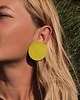 kolczyki - inne Dopamine. Kolczyki Kółko Chartreuse 7