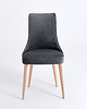 krzesła Wygodne krzesło KIKO - szare, buk naturalny 4