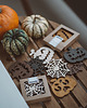 podkładki do kuchni Podkładki pod kubek Halloween pajęczyna 4 szt. - heban 1