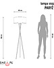 lampy podłogowe Designerska lampa podłogowa na 3 nogach PARYŻ tripod 3