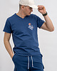 t-shirty męskie T-shirt męski  denim do V z nadrukiem 1