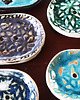 mydelniczki Mydelniczka, akcesoria do łazienki, ceramiczna, wzory, granatowa 3