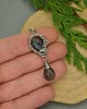 wisiory Długi wisiorek niebieskie labradoryty wire wrapping 3