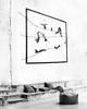 Ozdoby na ścianę Instalacja przestrzenna z metalu - 16 - ptaki 1