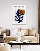 plakaty Plakat Matisse  Navy Blue Leaf 1