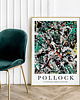 plakaty Plakat Pollock Green silver 1