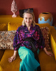 bluza bez kaptura damska Aksamitna BLUZA/ KIMONO domowe/marynarka, autorski print rafa koralowa 3