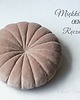 poduszki gładkie Dekoracyjna pikowana okrągła poduszka welurowa boho 2