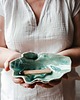 pojemniki na biżuterię Muszla ceramiczna "tafla szkła" 2