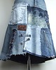 spódnice midi Asymetryczna spódnica jeans r.38 1