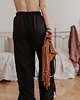 spodnie materiałowe damskie Spodnie TINA/ black 3
