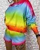 szorty damskie Shorty Spodenki Damskie DR.CROW Ombre Rainbow 2