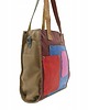 torby na ramię Torebka damska shopper, pojemna, skórzana ze skrawków kolorowa OLIVKA 1