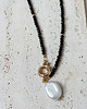 złote naszyjniki Naszyjnik Onyks z perłą 6