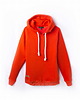 bluzy męskie Bluza dresowa z kapturem unisex pomarańczowa Suwałki - Rozmiar: XS 1