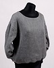 bluza bez kaptura damska Dwustronna bluza kosmiczne koty, mopsy i deskorolki kontra szary 2